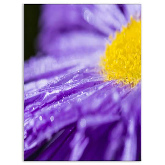 Designart - Large Violet Flower Petal Close up